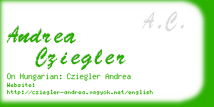 andrea cziegler business card